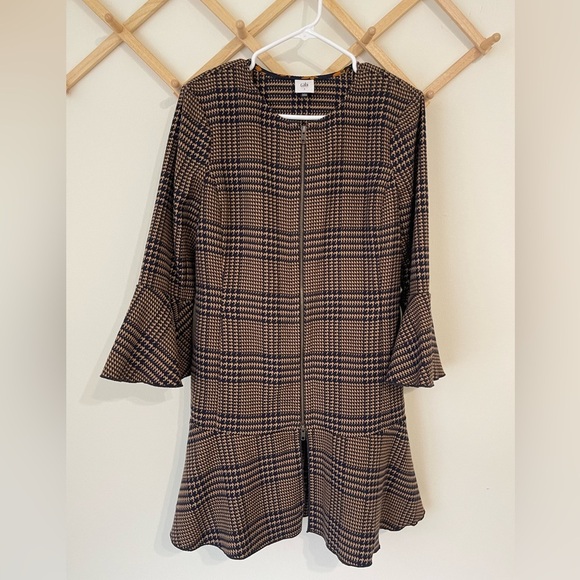 Cabi Flounce Jacket Plaid Dress - Picture 4 of 12